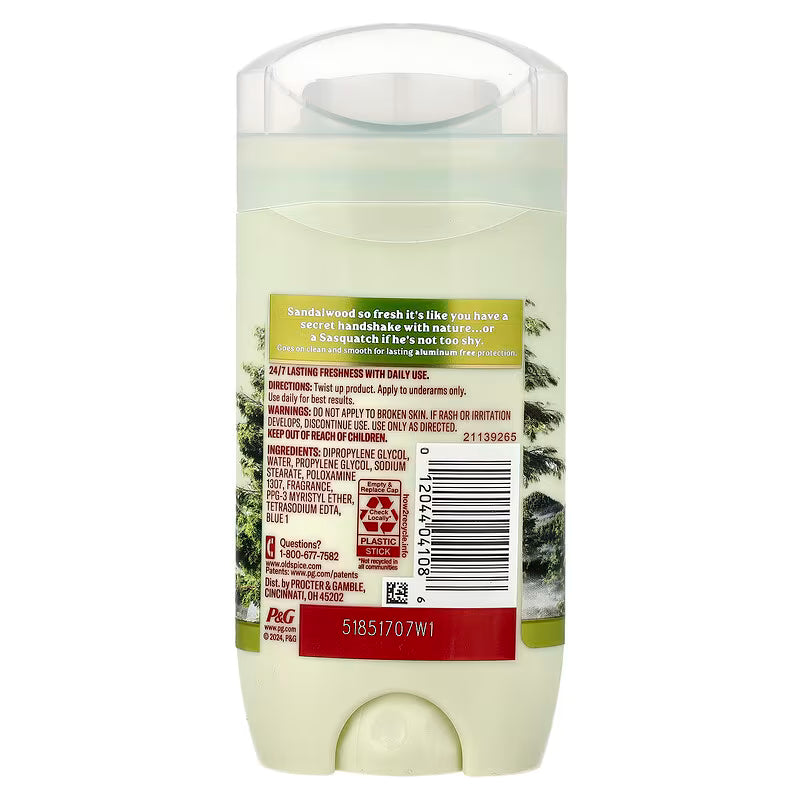 Old Spice, Deodorant, Timber, Sandalwood + Cypress, 3 oz (85 g)