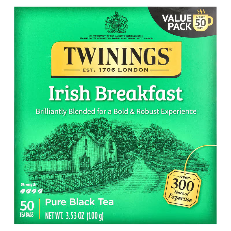 Twinnings Irish breakfast 50 bags pure black tea