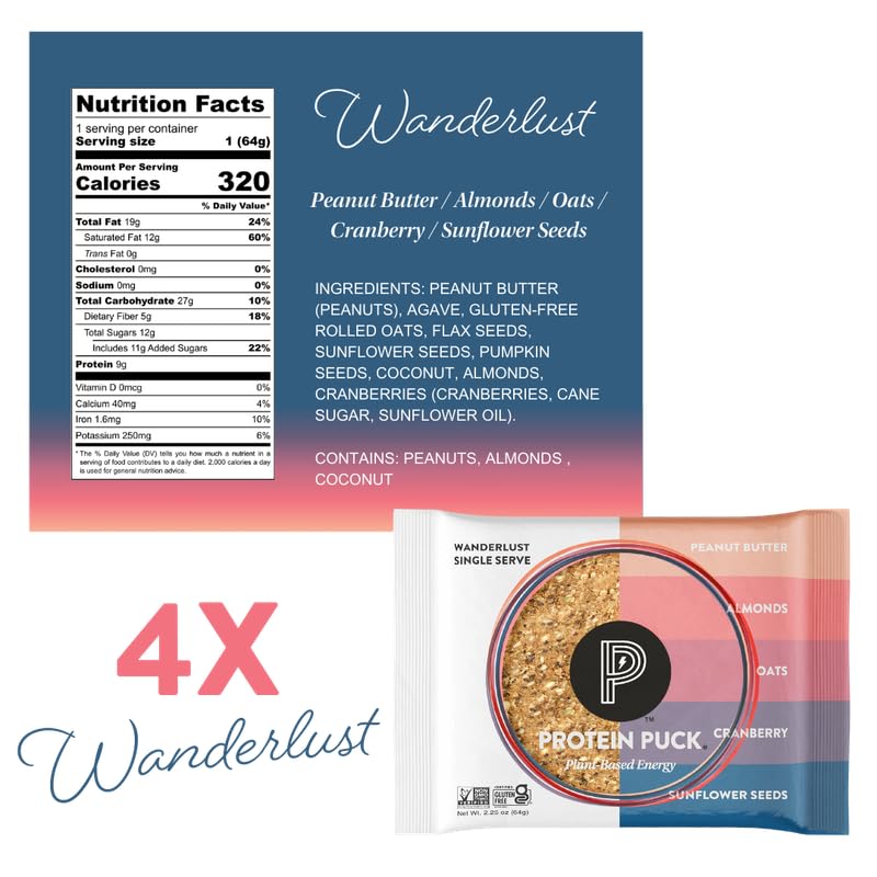 Less is more protein puck 5g energy bars packs