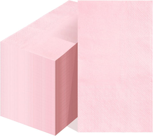 100 Pcs 2-Ply Napkins Paper Napkins Disposable Guest Hand Towels for Bathroom Dinner Wedding Baby Shower Party Guest Bathroom Napkins